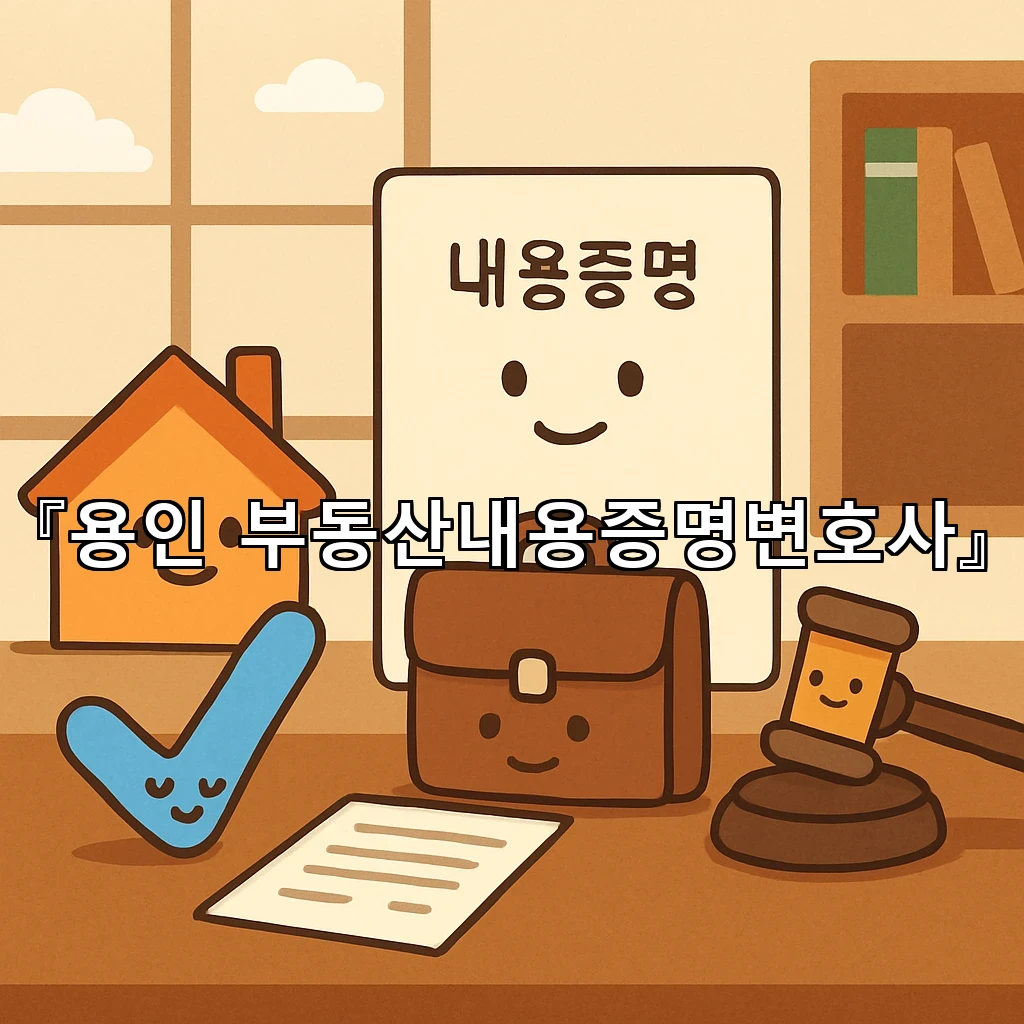 용인부동산내용증명변호사 계약 뒤 흔들린 권리 지키는 길