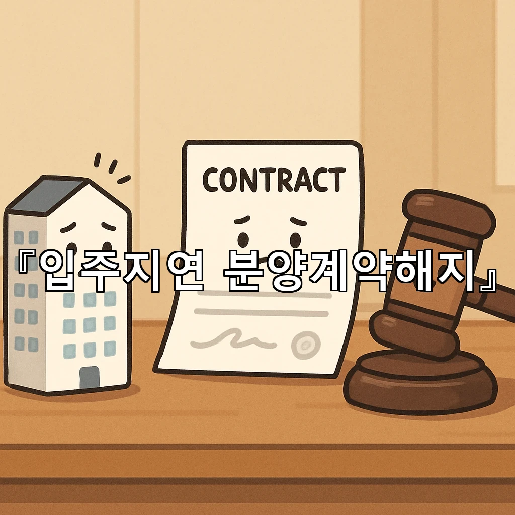 입주지연분양계약해지 진행 전 확인할 권리와 절차의 흐름