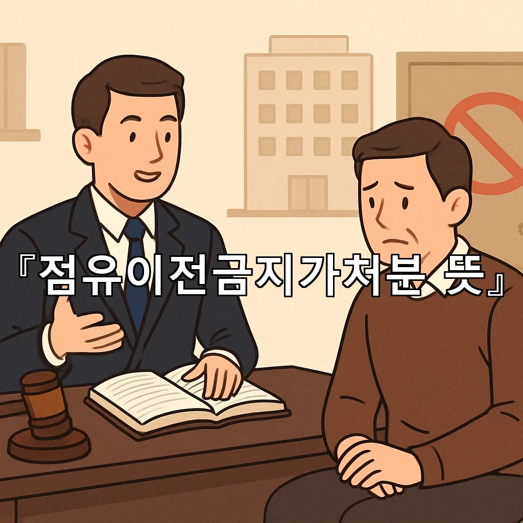 점유이전금지가처분 뜻