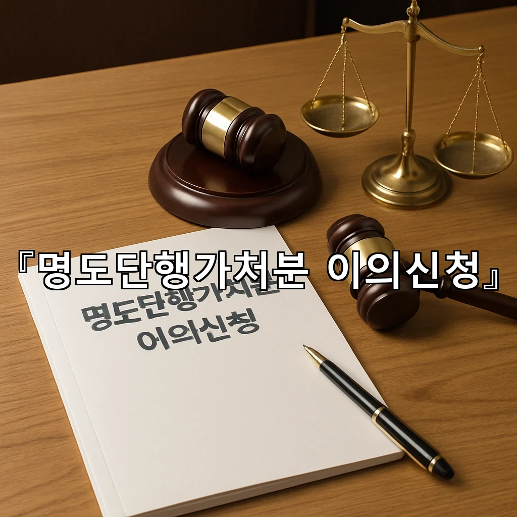 legal image 명도단행가처분 이의신청 9946