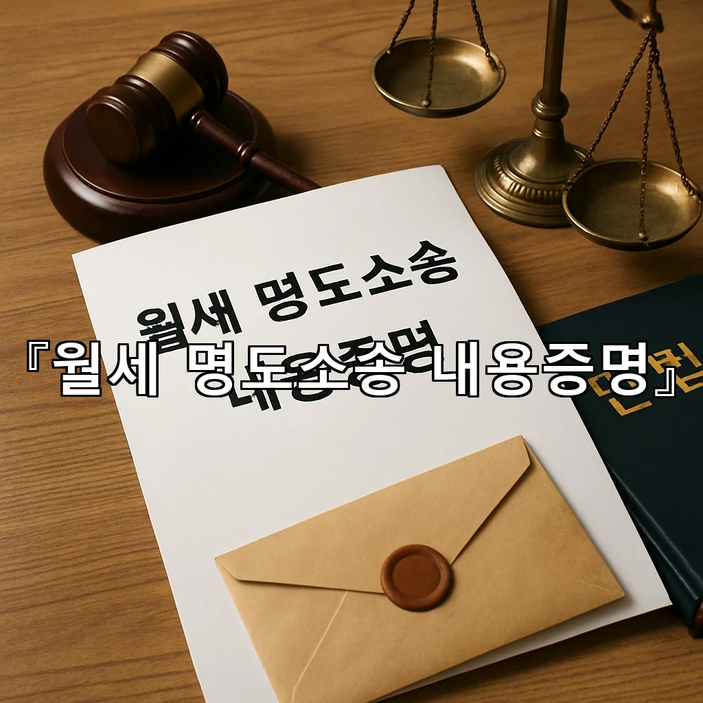 legal image 월세 명도소송 내용증명 10085