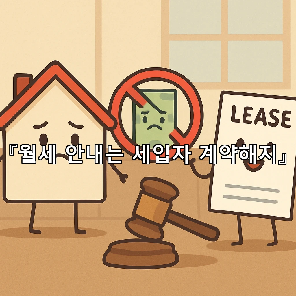 legal image 월세 안내는 세입자 계약해지 10509