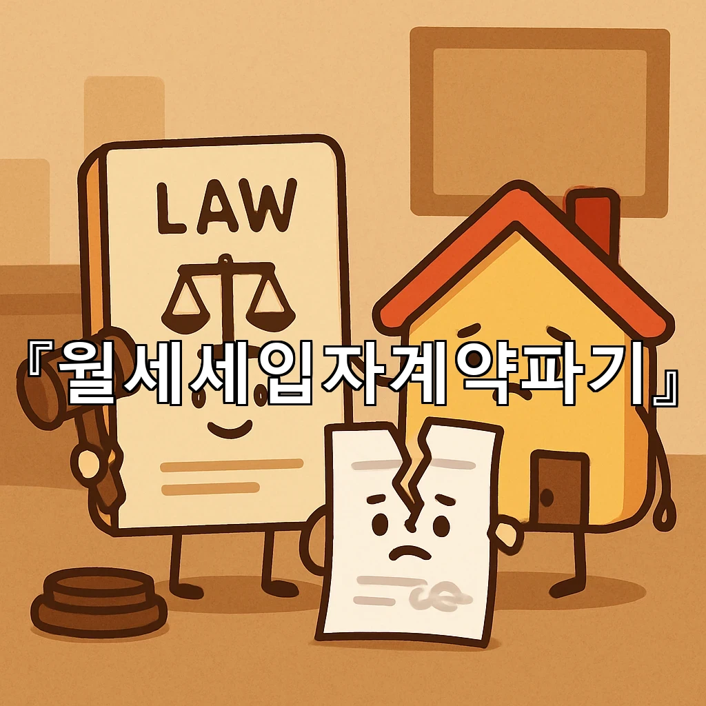 월세세입자계약파기 갑작스러운 상황에서 먼저 살펴볼 것들