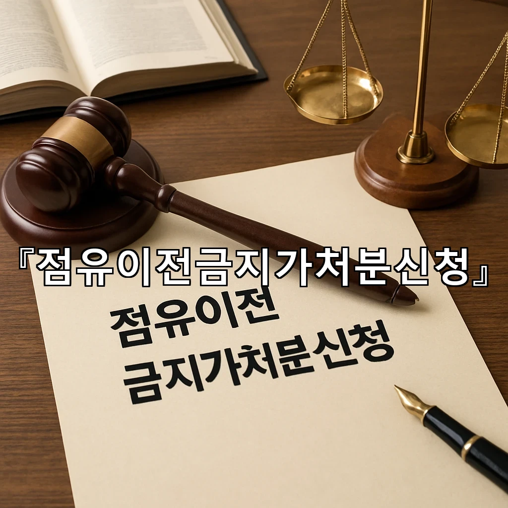 legal image 점유이전금지가처분신청 9195