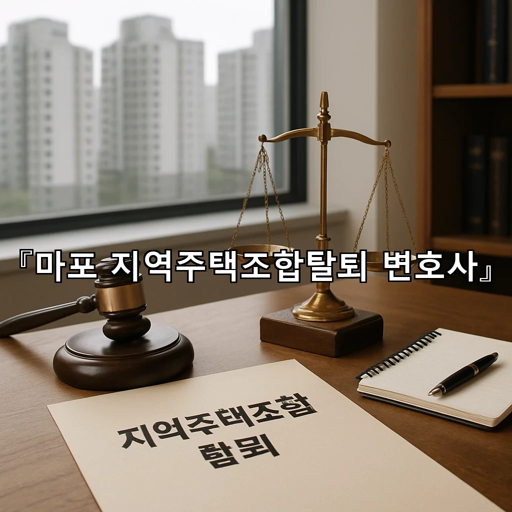 마포 지역주택조합탈퇴 변호사
