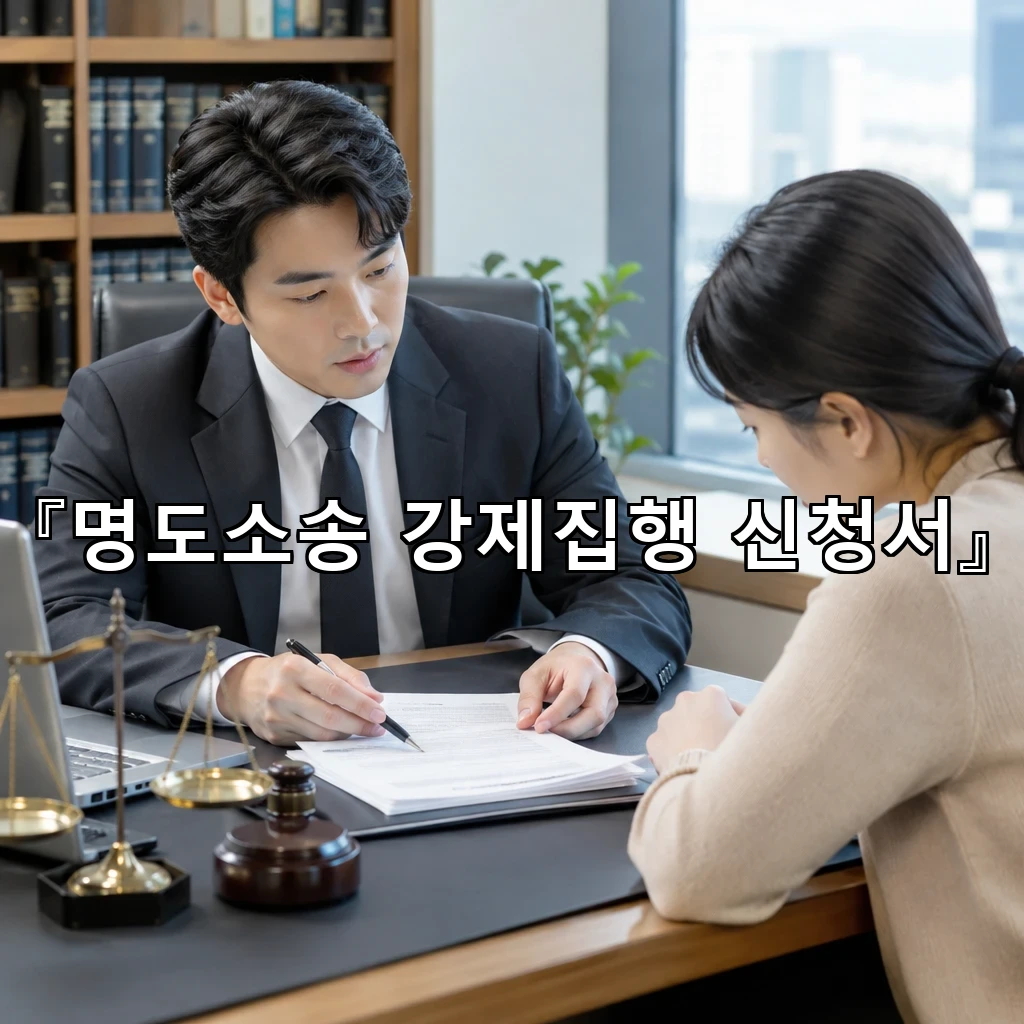 명도소송강제집행신청서 작성 전 점검할 핵심 흐름을 정리한 안내