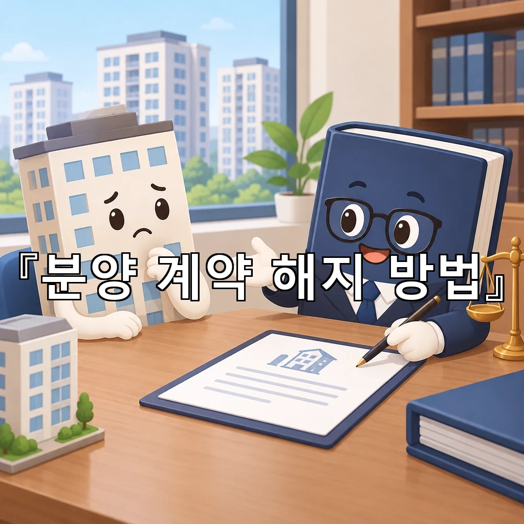 분양계약해지방법 감정이 앞서기 전 확인할 일정과 책임의 기준들
