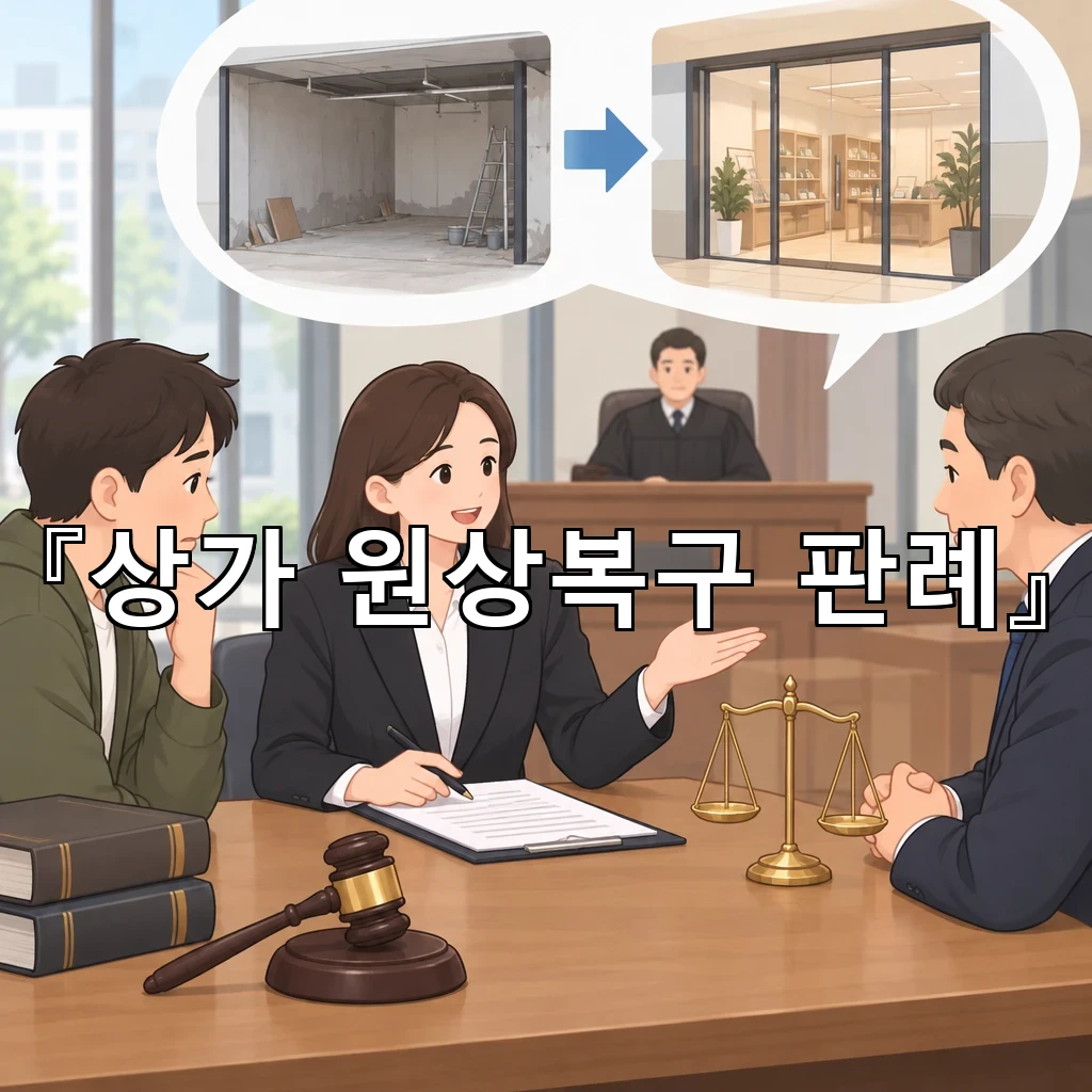 상가원상복구판례 임대차 끝난 뒤 쟁점이 갈리는 순간을 짚다