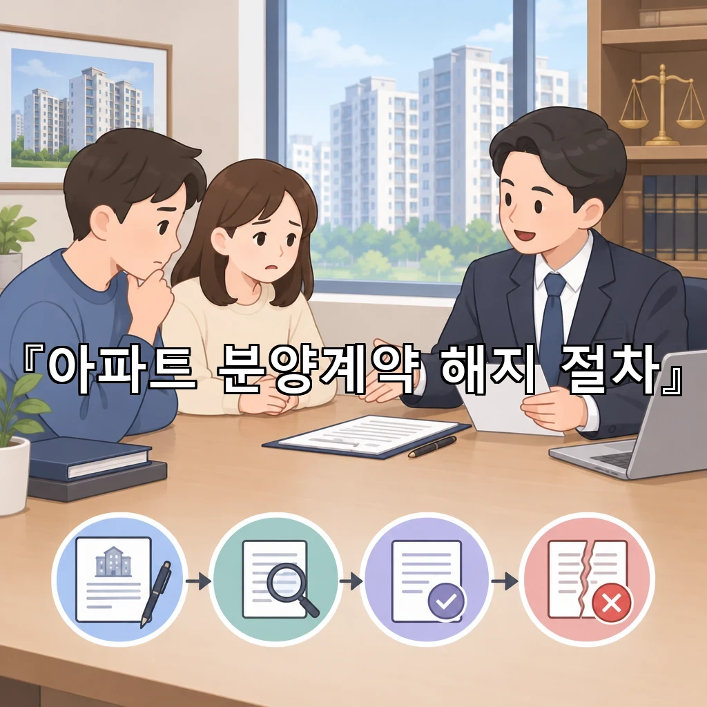 아파트분양계약해지절차 처음부터 따져보는 핵심 판단의 흐름