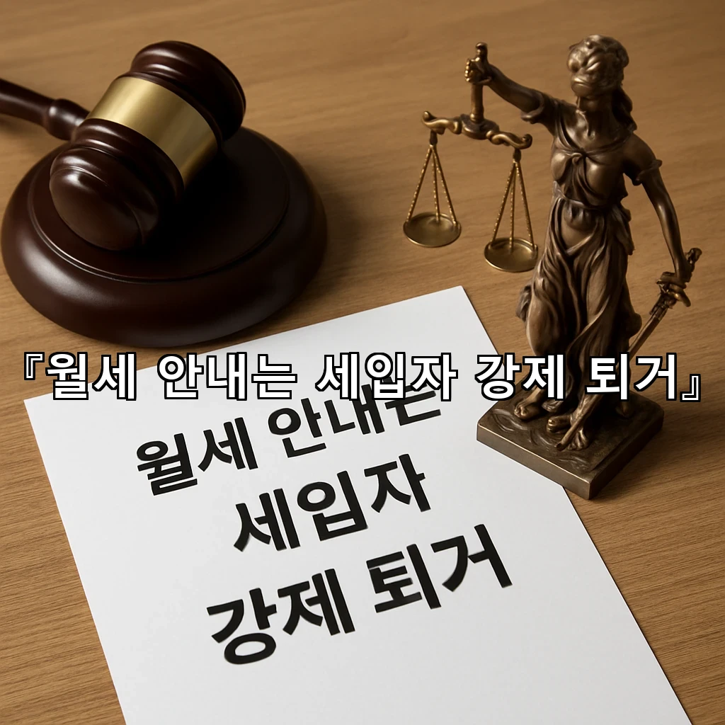 월세안내는세입자강제퇴거 절차를 따라야 하는지 먼저 살펴보기