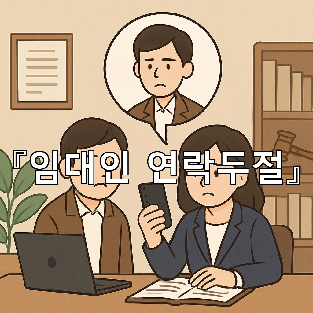 임대인연락두절 문제를 만났을 때 기록부터 남겨야 하는 이유